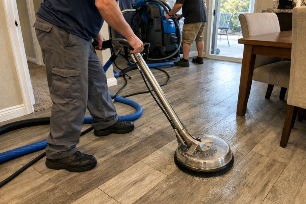 Vinyl Floor Cleaning